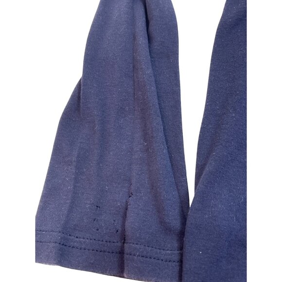 American Apparel Classic Girl Navy Blue Long Sleeve Turtleneck Shirt M 58f - Picture 3 of 6